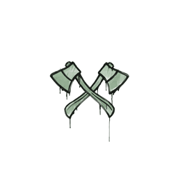 Sealed Graffiti | X-Axes (Cash Green)
