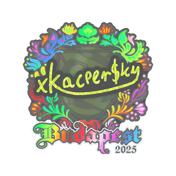 Sticker | xKacpersky (Holo) | Budapest 2025