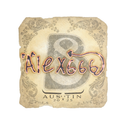 Sticker | alex666 | Austin 2025
