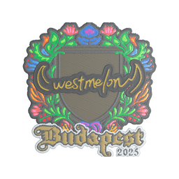 Sticker | westmelon (Embroidered) | Budapest 2025
