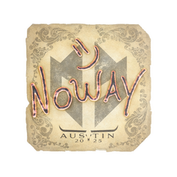 Sticker | noway | Austin 2025
