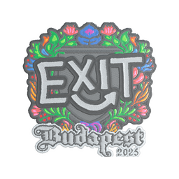 Sticker | exit (Embroidered) | Budapest 2025