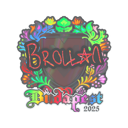 Naklejka | Brollan (holograficzna) | Budapeszt 2025