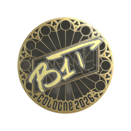 Naklejka | b1t (złota) | Kolonia 2026