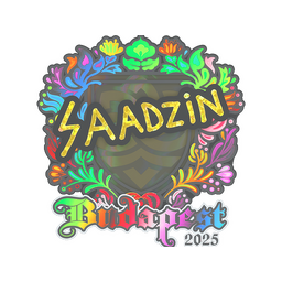 Sticker | saadzin (Holo) | Budapest 2025