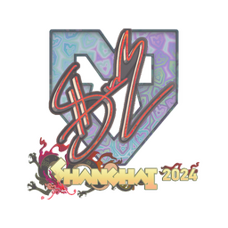 Naklejka | siuhy (holograficzna) | Szanghaj 2024