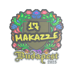 Sticker | makazze (Embroidered) | Budapest 2025