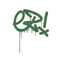 Zapieczętowane graffiti | Prościzna (zieleń dżungli)