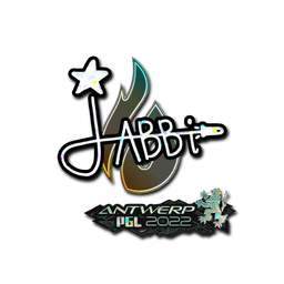 Sticker | jabbi (Glitter) | Antwerp 2022