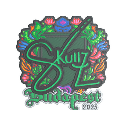 Sticker | skullz (Embroidered) | Budapest 2025