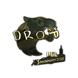 Sticker | drop (Gold) | Stockholm 2021