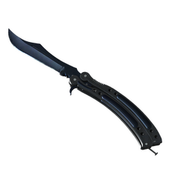 ★ Butterfly Knife | Blue Steel (Battle-Scarred)