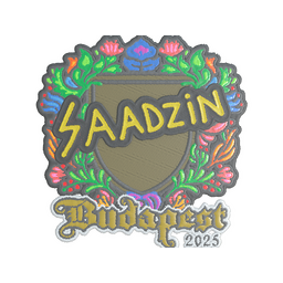 Sticker | saadzin (Embroidered) | Budapest 2025