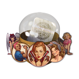Pojemnik z naklejką pin-up
