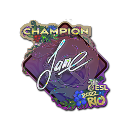 Naklejka | Jame (brokatowa, mistrz) | Rio 2022