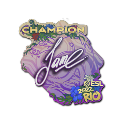 Sticker | Jame (Champion) | Rio 2022