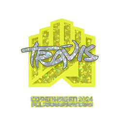 Sticker | TRAVIS (Glitter) | Copenhagen 2024