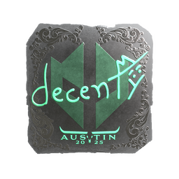 Sticker | decenty (Foil) | Austin 2025