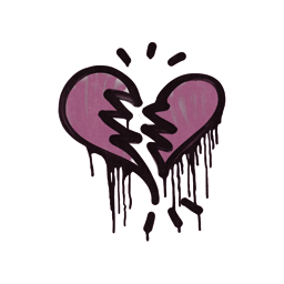Graffiti | Broken Heart (Princess Pink)