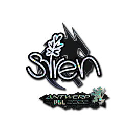 Sticker | S1ren (Glitter) | Antwerp 2022