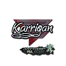 Naklejka | karrigan (brokatowa) | Antwerpia 2022
