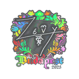 Sticker | zevy (Holo) | Budapest 2025