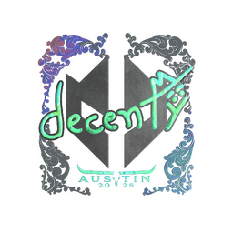 Sticker | decenty (Holo) | Austin 2025