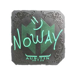 Sticker | noway (Foil) | Austin 2025