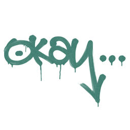 Zapieczętowane graffiti | Okej (żabia zieleń)