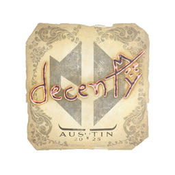 Sticker | decenty | Austin 2025