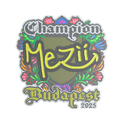 Sticker | mezii (Embroidered, Champion) | Budapest 2025