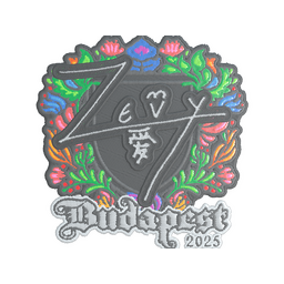 Sticker | zevy (Embroidered) | Budapest 2025