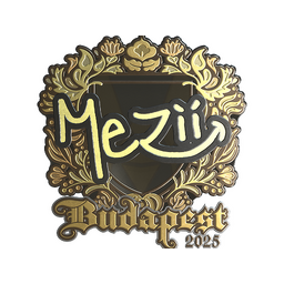 Naklejka | mezii (złota) | Budapeszt 2025