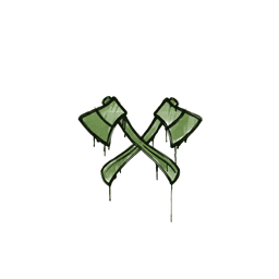 Sealed Graffiti | X-Axes (Battle Green)