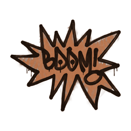 Zapieczętowane graffiti | BUM (tygrysi pomarańcz)
