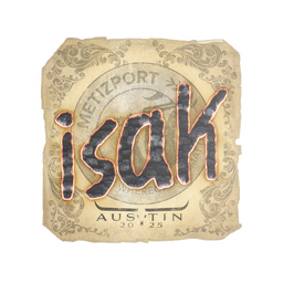 Sticker | isak | Austin 2025