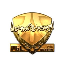 Naklejka | olofmeister (złota) | Kraków 2017