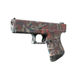 Glock-18 | Teal Graf (Minimal Wear)