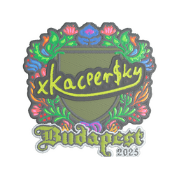 Sticker | xKacpersky (Embroidered) | Budapest 2025