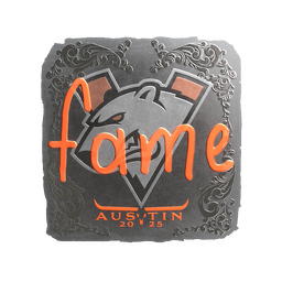 Sticker | fame (Foil) | Austin 2025