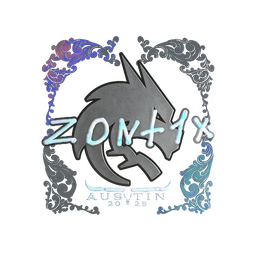 Naklejka | zont1x (holograficzna) | Austin 2025