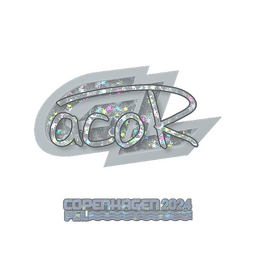 Naklejka | acoR (brokatowa) | Kopenhaga 2024