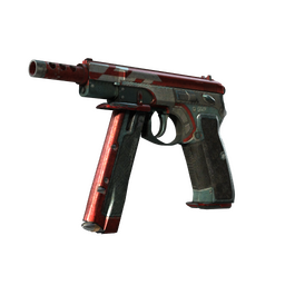 CZ75-Auto | Red Astor (Battle-Scarred)