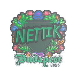 Sticker | nettik (Embroidered) | Budapest 2025