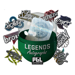 Pojemnik z autografem | Legendy | PGL Antwerp 2022