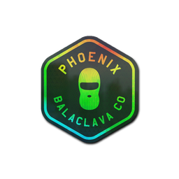 Naklejka | Phoenix Balaclava Co. (holograficzna)