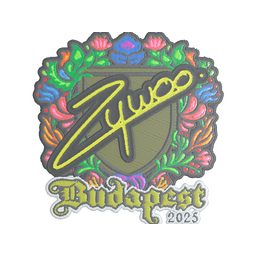 Sticker | ZywOo (Embroidered) | Budapest 2025
