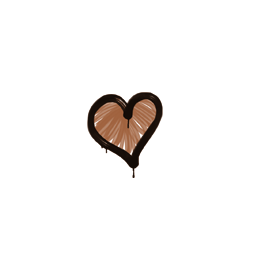 Graffiti | Heart (Tiger Orange)
