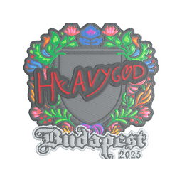 Sticker | Heavygod (Embroidered) | Budapest 2025