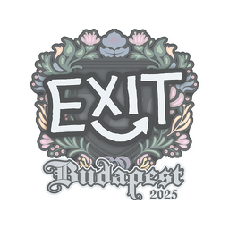 Sticker | exit | Budapest 2025